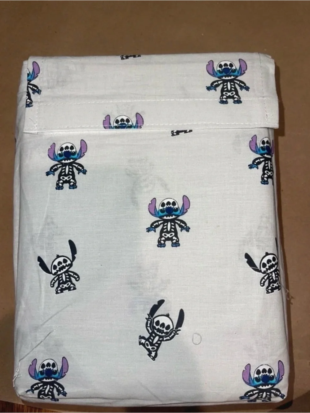 Stitch Halloween Skeleton Full Sheet Set 4pc 100% Cotton